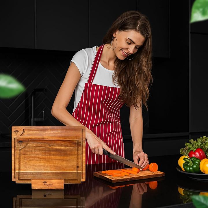 Image du produit Revontis Schneidebrett-Set mit Halter & Saftrille