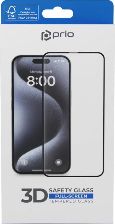 Immagine prodotto prio Pellicola protettiva 3D per iPhone 8/7 bianca (1 Pezzo/i, Apple iPhone 8, Apple iPhone 7)