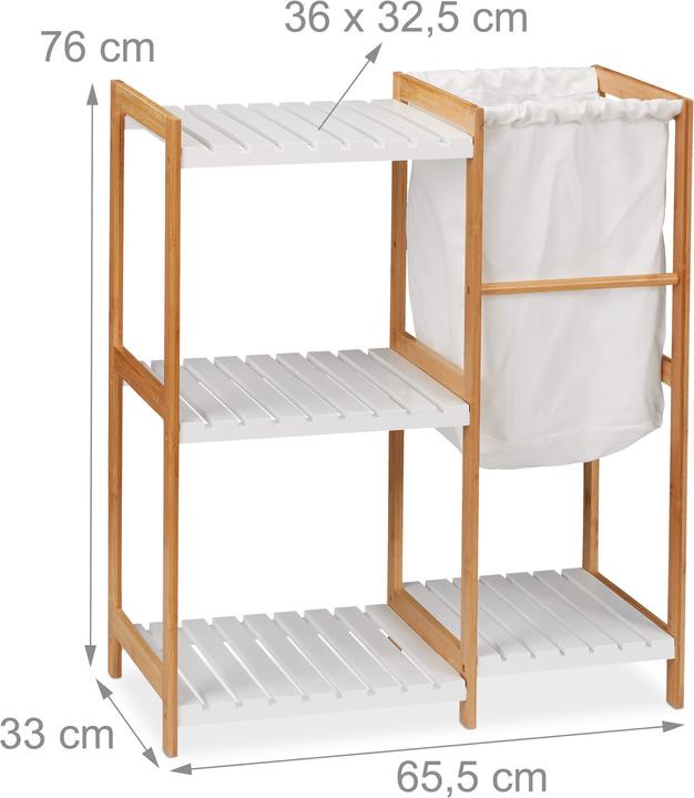 Produktbild Relaxdays Badregal (65.5 x 33 x 76 cm)