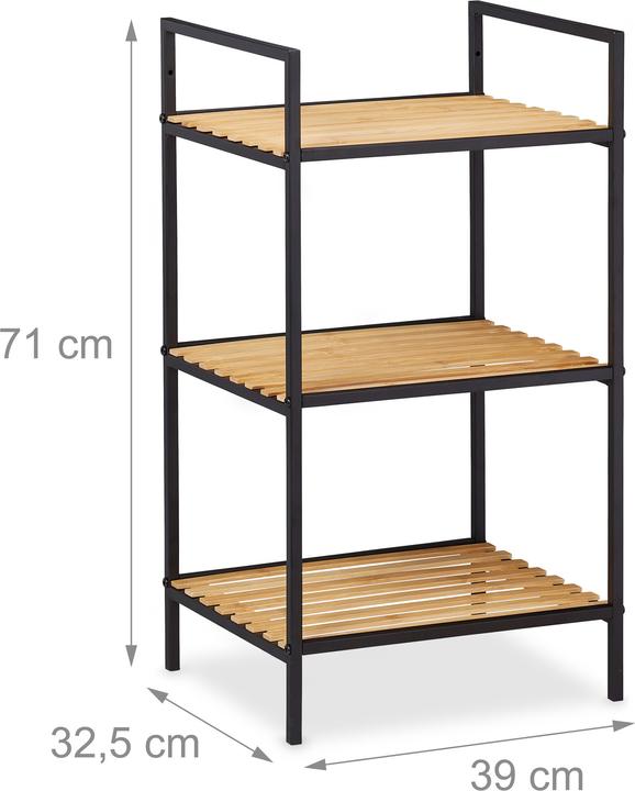 Productafbeelding Relaxdays Rechtopstaande plank (39 x 32,5 x 71 cm)