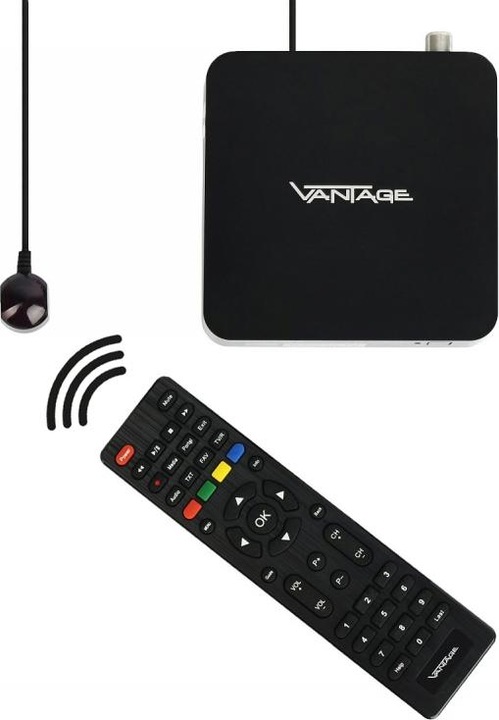 Image du produit Vantage VT-96 T2 Récepteur DVB-T2 Fonction d'enregistrement Norme allemande H - H.265 - HEVC (DVB-T2)