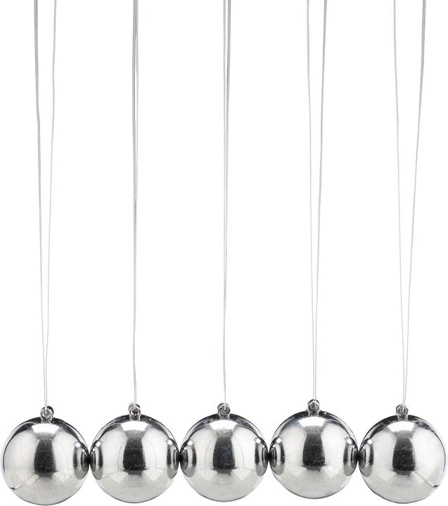 Actual product image Relaxdays Newton?s Cradle, Pendulum for Desk & Office (11 x 10.5 x 13.5 cm)