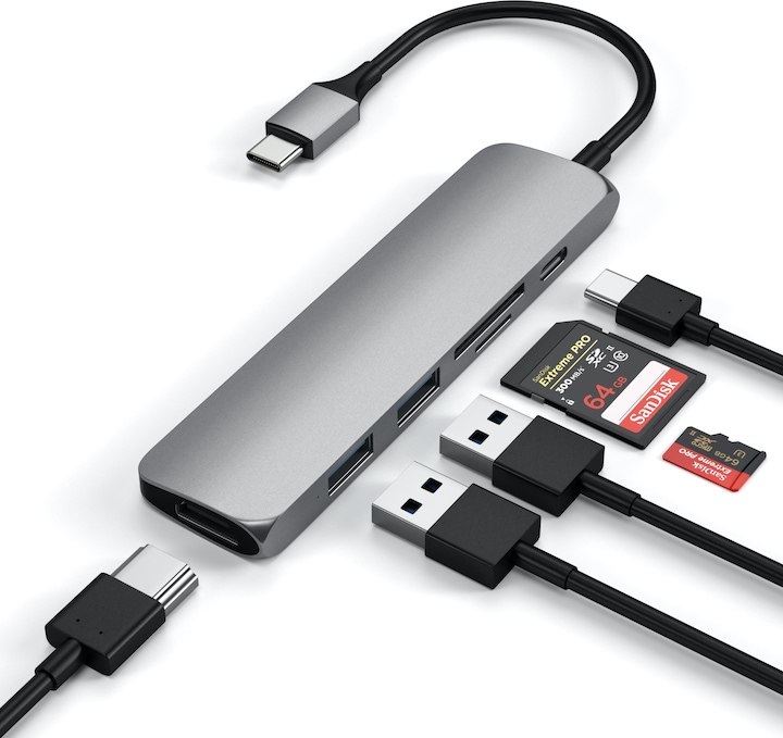 Satechi ST-SCMA2M (USB-C, 6 Porti)