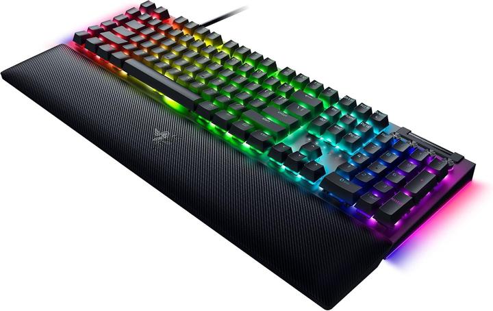 Actual product image Razer BlackWidow V4 Mechanical Gaming Keyboard, Yellow Switch, US Layout, Wired, Black (USA, Cable)