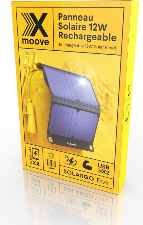 Actual product image Livoo 12W solar panel with integrated battery (12 W, 0.62 kg)