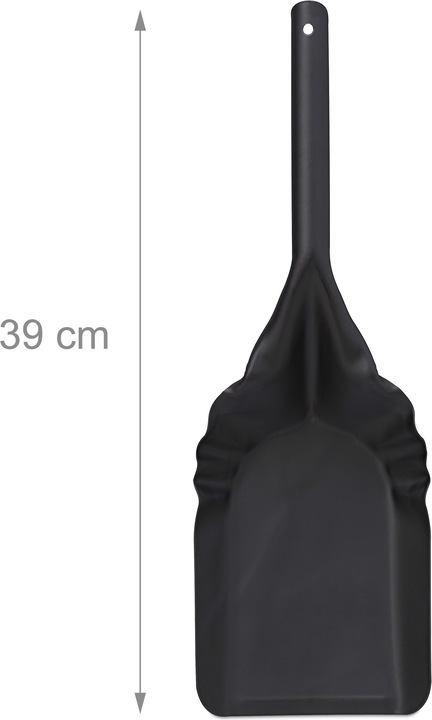 Actual product image Relaxdays Ash Bucket with Lid and Shovel (38 x 33 x 47.5 cm)