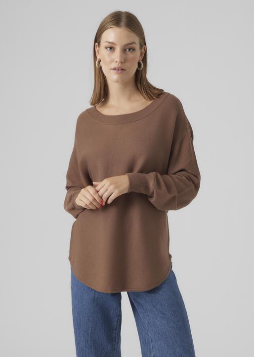 Image du produit Vero Moda VMNANCY LS BOATNECK PULLOVER GA EXC Pull en maille (M)