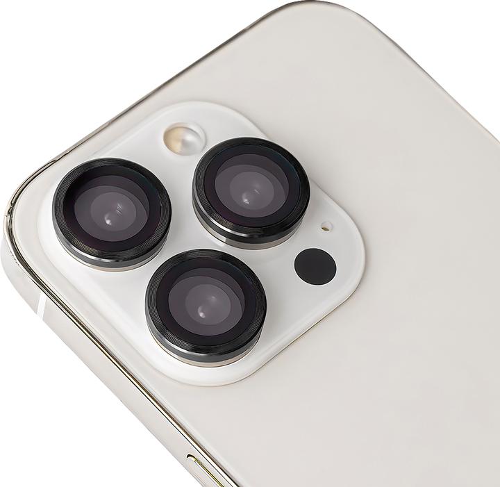 Produktbild OEM Set of lens glasses for Samsung Galaxy S25 black frame (3 pcs) (Display, Galaxy S25)