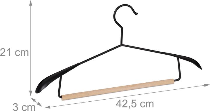 Immagine prodotto Relaxdays Set da 12 Grucce, per Giacche e Completi (1 x)