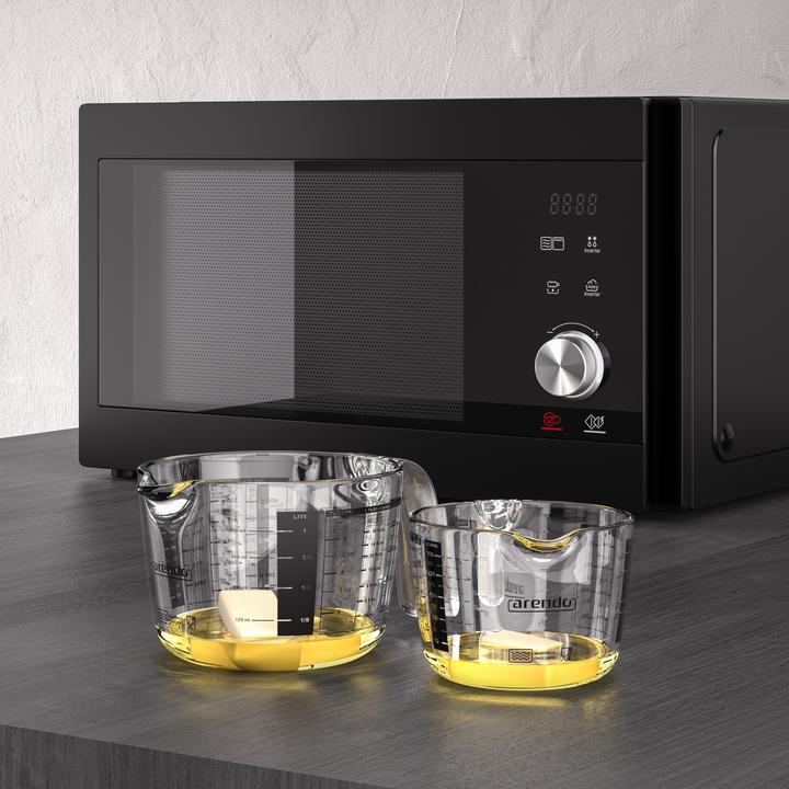 Immagine prodotto Arendo Messbecher 500 ml Glas Messkrug, Borosilikatglas, Mikrowellengeeignet, Küchenmass, Masskanne, 0,5 L (500 ml)