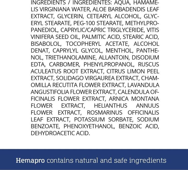 Actual product image 500 Cosmetics Hemapro cream (Body cream, 100 ml)