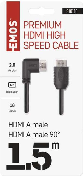 Produktbild Emos HDMI (Typ A) — HDMI (Typ A) (1.50 m, HDMI, 2.0)
