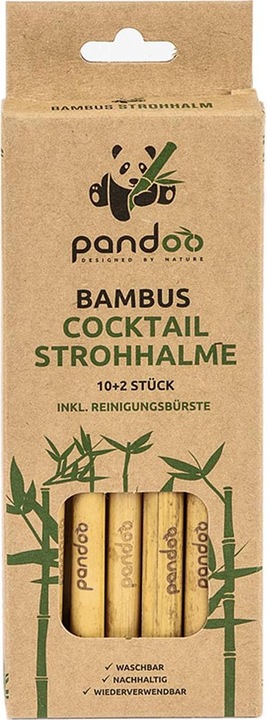 Produktbild Pandoo Cocktail-Strohhalm Bambus 12er (12 x)