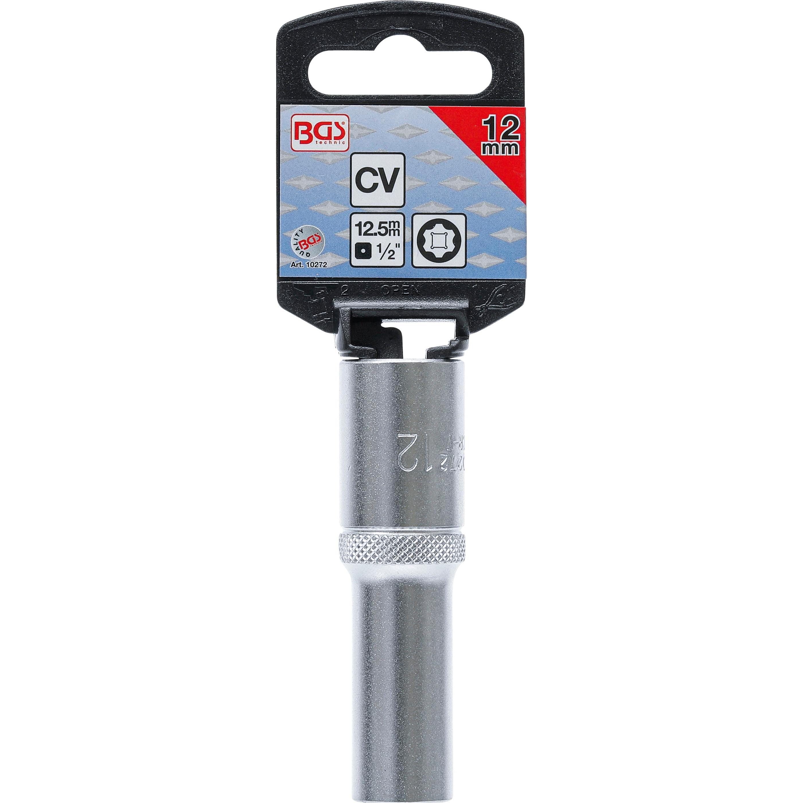 Thumbnail - BGS, Steckschlüssel + Stecknuss, Steckschlüssel-Einsatz Super Lock, tief Antrieb Innenvierkant 12,5 mm (1/2") SW 12 mm (...