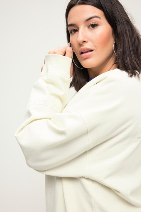 Produktbild Studio Untold Sweatshirt, oversized, Rücken-Embossing, Ballon-Langarm (42, 44)