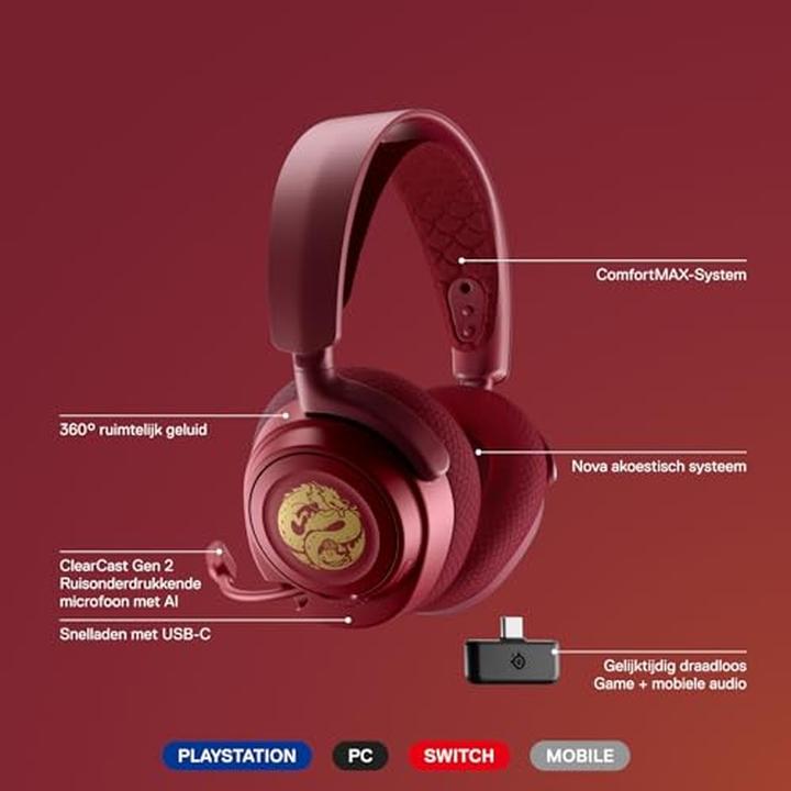 Image du produit SteelSeries Arctis Nova 7 Édition Dragon (Sans fil)
