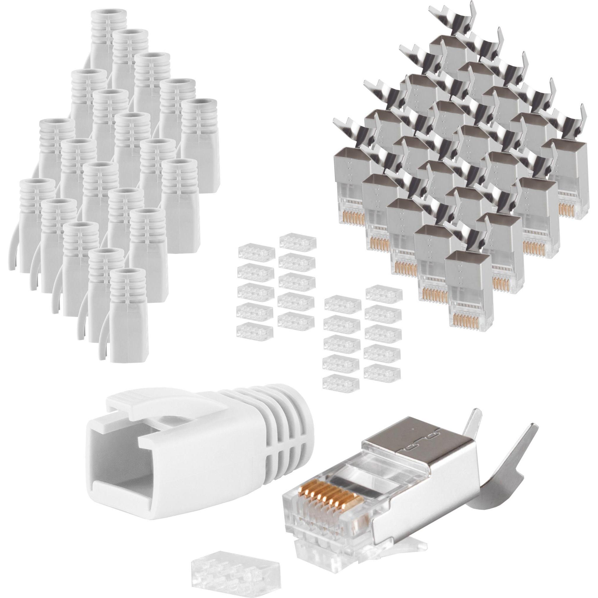 Shiverpeaks S/CONN maximum connectivity Netzwerk Modular Stecker RJ45 SET für Verlegekabel bis AWG 23, Stecker m, Netzwe...