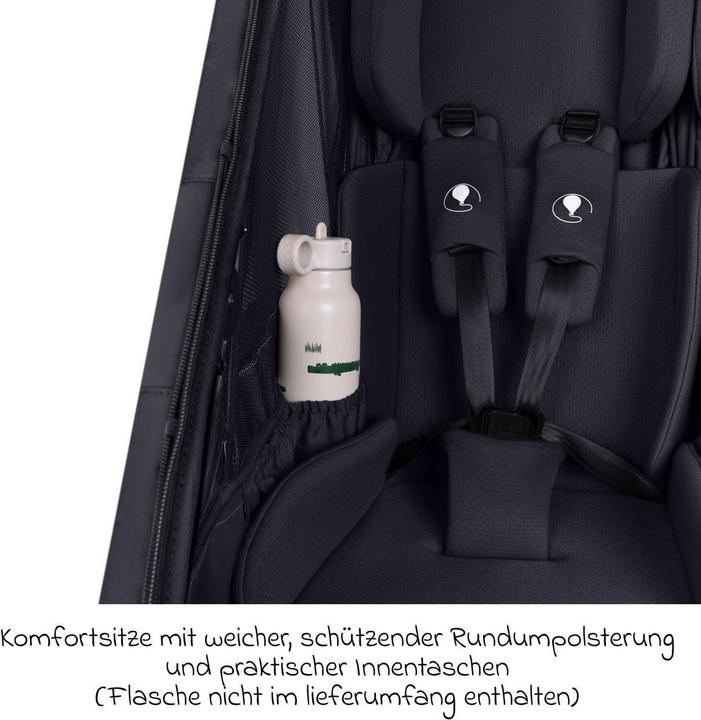 Produktbild ABC Design Fahrradanhänger 3in1 Fahrradanhänger und Kinderwagen Tour