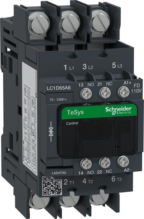 Actual product image Schneider Electric Power contactor, 3p+1S+1Ö, LC1D65A6FD