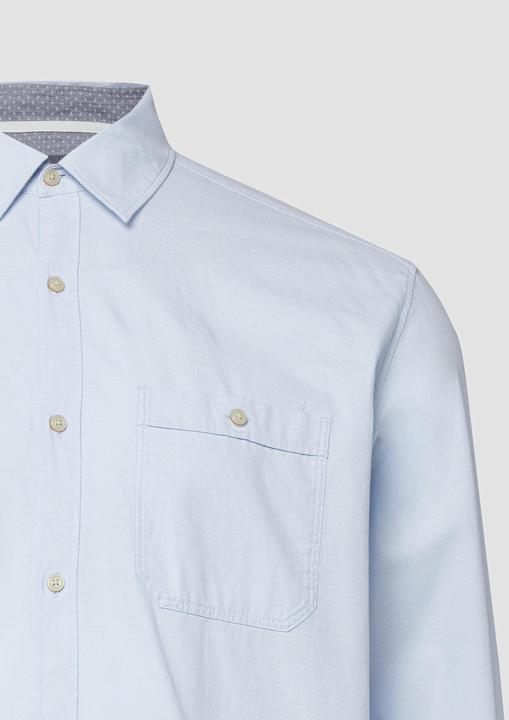 Immagine prodotto s.Oliver Hemd Regular Fit: Gemustertes Langarmhemd mit Kentkragen (4XL)
