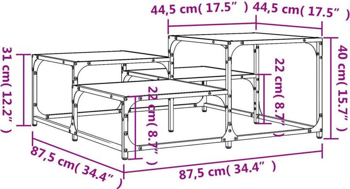 Image du produit vidaXL Couchtisch