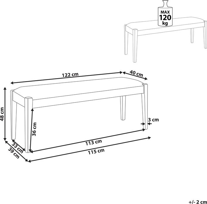 Image du produit Beliani Elyria (122 cm)