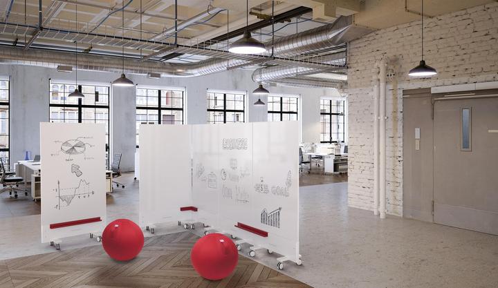 Image du produit Magnetoplan MAGNETOP. Infinity Wall mobile 1141100 émail double face 185x105x22cm