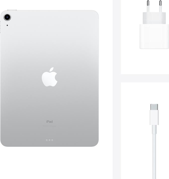Produktbild Apple iPad Air 2020 (4. Gen) (nur WLAN, 10.90", 256 GB, Silver)