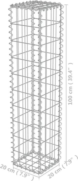 Produktbild vidaXL Gabionenwand
