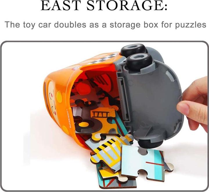 Immagine prodotto Topbright Toys La scuola di Houten Legpuzzel ha incontrato lo scuolabus, 24. (24 pezzi)