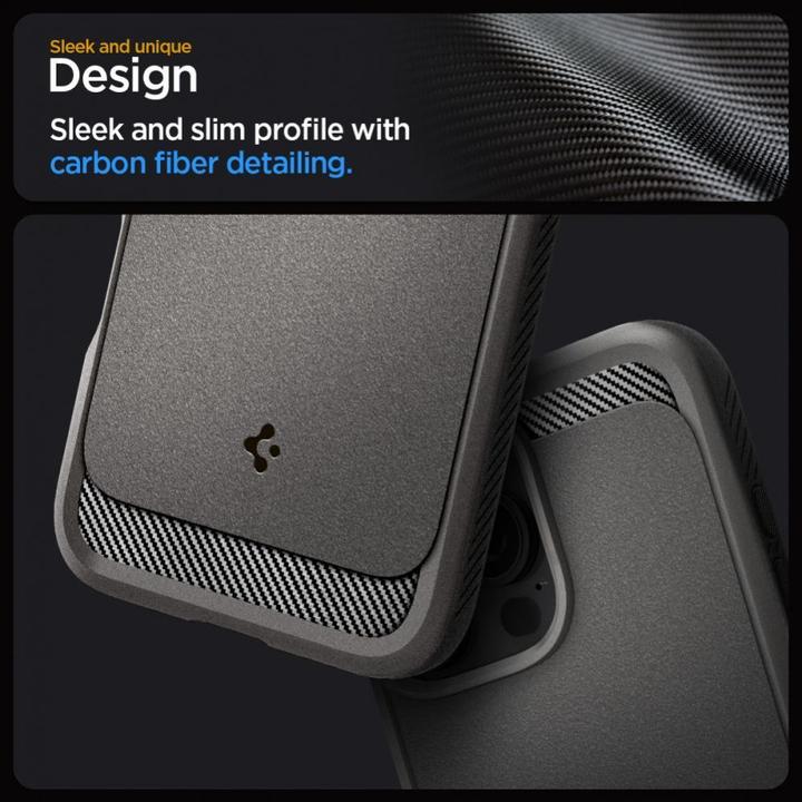 Image du produit Spigen Étui Rugged Armor Mag Magsafe pour iPhone 16 Pro 6,3" gris (Apple iPhone 16 Pro)