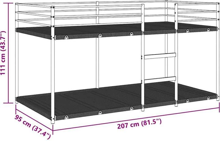 Produktbild vidaXL Etagenbett (90 x 200 cm)