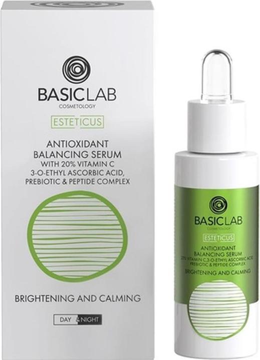 BasicLab Esteticus Antioxidant Leveling Serum With Vitamin C 20% Prebiotic And Peptide Complex 30Ml (30 ml)