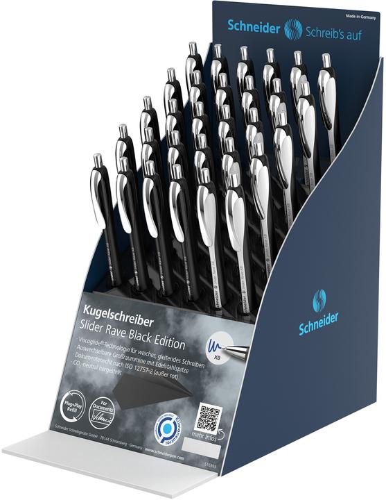 Actual product image Schneider Biros 'Slider Rave' XB 20-pack display 2 assorted (Black, 30 x)