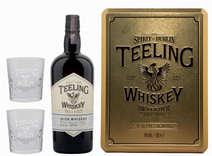 Teeling Set cadeau Irish Whiskey 0.7 l & 2 verres (Whisky irlandais, 1 x 70 cl)
