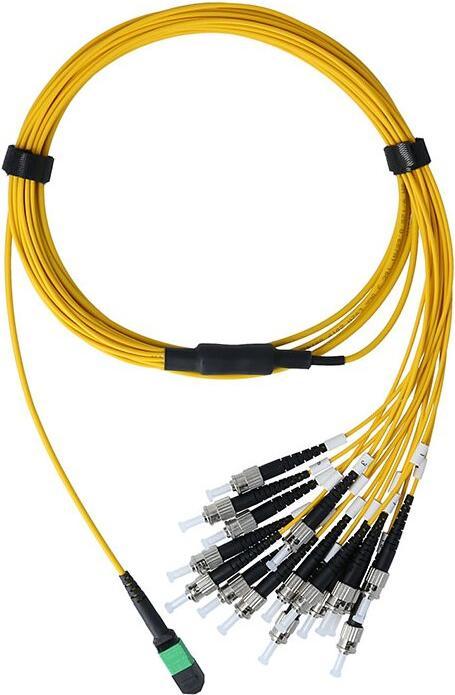 Immagine prodotto BlueOptics Cavo di breakout duplex in fibra ottica MPO/8xST G.657.A1 monomodale 3 metri