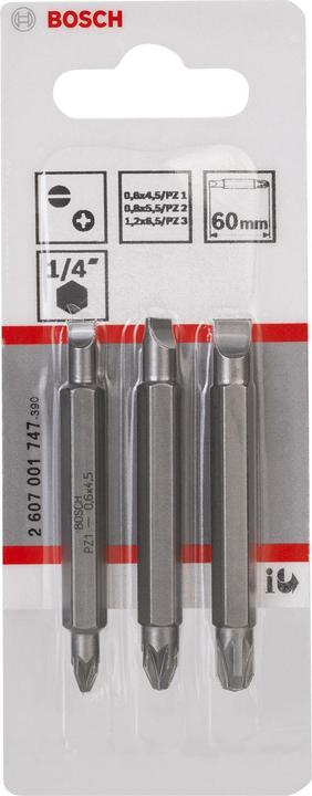 Produktbild Bosch Professional Zubehör Doppelklingenbit-Set (Kreuz Pozidriv PZ)