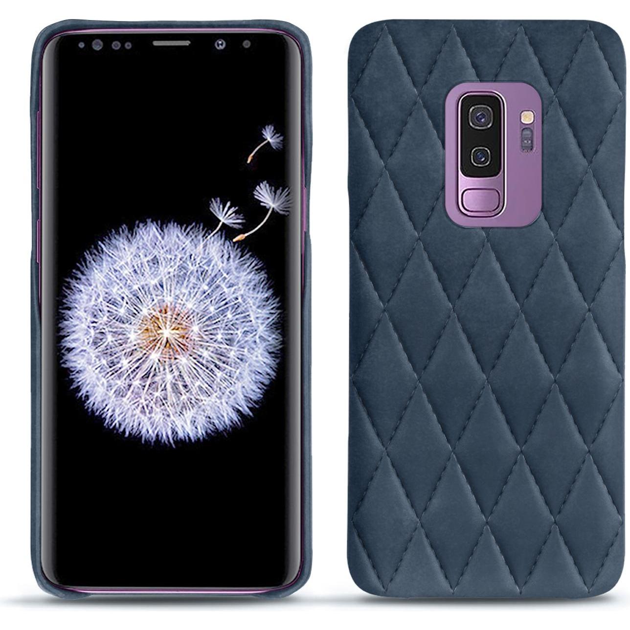 Noreve Lederschutzhülle (Samsung Galaxy S9+), Smartphone Hülle, Blau