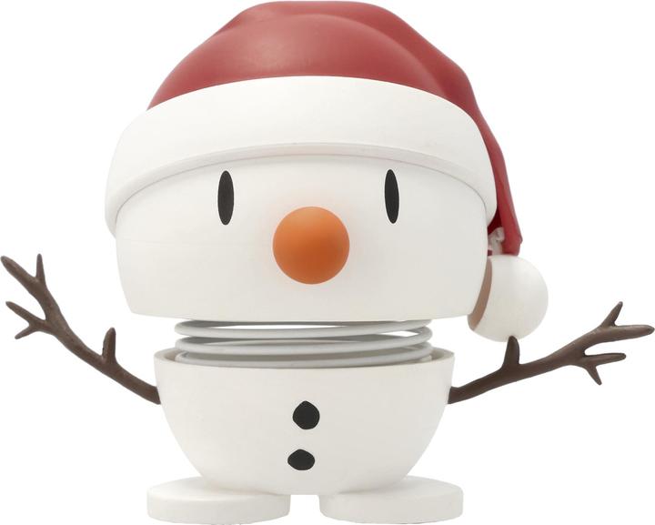 Hoptimist Aufsteller Bumble Soft Snowman S 6.2 cm x 6.9 cm, Weiss