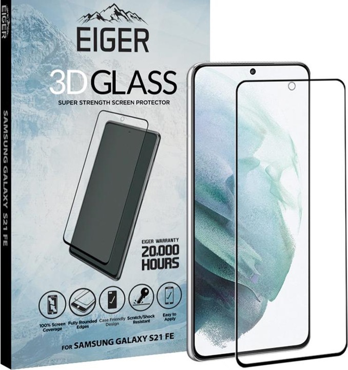 Actual product image Eiger Clear Edge (1 Piece, Samsung Galaxy S21 FE)