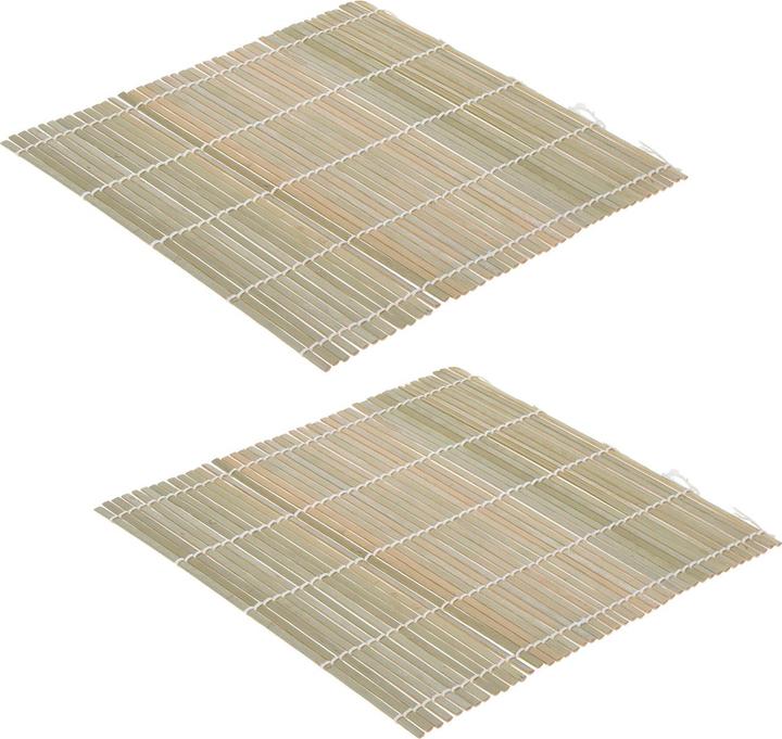 Natura Punto Sushi Matte aus Bambus, 2er Set (2 Stk., 24 x 24 cm)