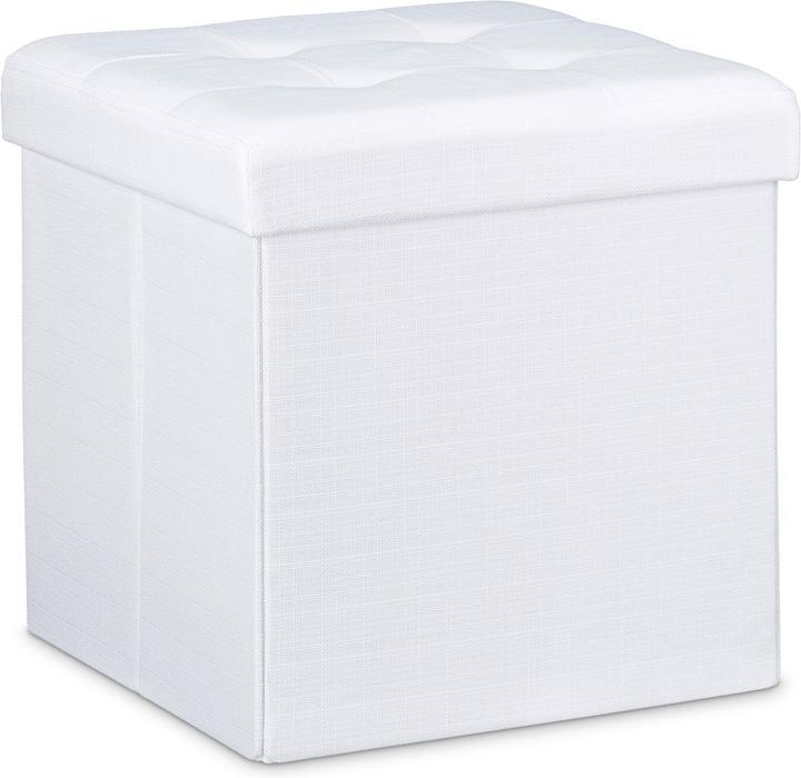 Actual product image Relaxdays Folding Storage Ottoman