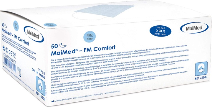 Actual product image No Name FM Comfort 75503 Mouth and nose protector 50 pcs. (Type II, 50 x)