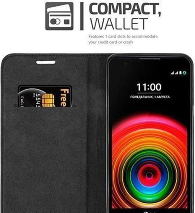 Actual product image Cadorabo Book Invisible Magnet Cover (LG X Power)