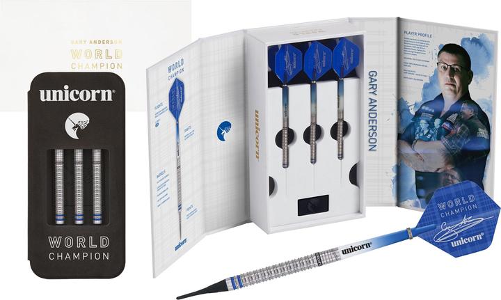 Unicorn Phase 3 World Champion Gary Anderson Soft Darts Presentation Box (20 g)