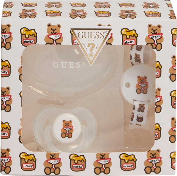 Produktbild Guess schnullerset mit kappe, halterung und clip für baby-mädchen