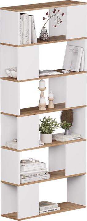 Actual product image Vicco Raumteiler Eneos, Weiss/Goldkraft Eiche, 80 x 186 cm