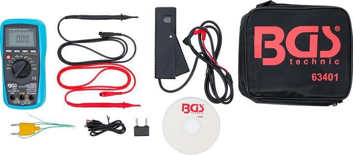 Produktbild BGS Kfz-Digital-Multimeter mit USB-Schnittstelle