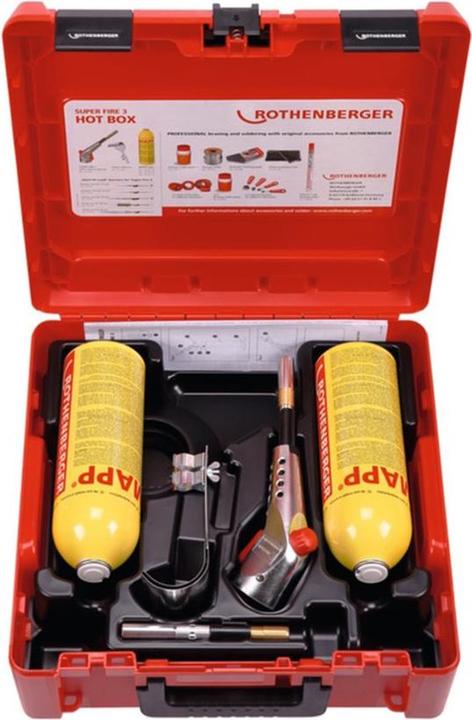 Rothenberger Hartlötgarnitur Super Fire 3 Hotboxinclusive Gaskartuschen