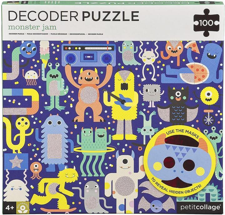 Petitcollage Decoder Puzzle Monster 100 Teile (100 Teile)